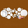 Cross border television Wall stickers Home Furnishing Jewelry fashion three-dimensional remove Acrylic Mirror Wall stickers 30 A circle decoration